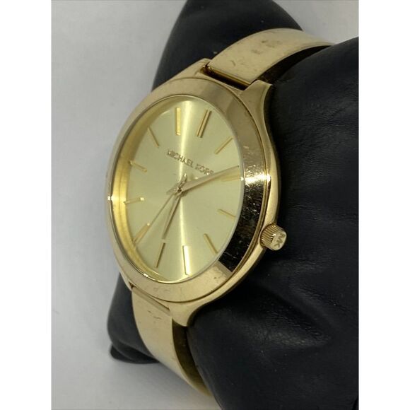 Michael Kors Slim Runway MK3275 Women's Gold Stainless Steel Analog Watch MP893 - Picture 4 of 12